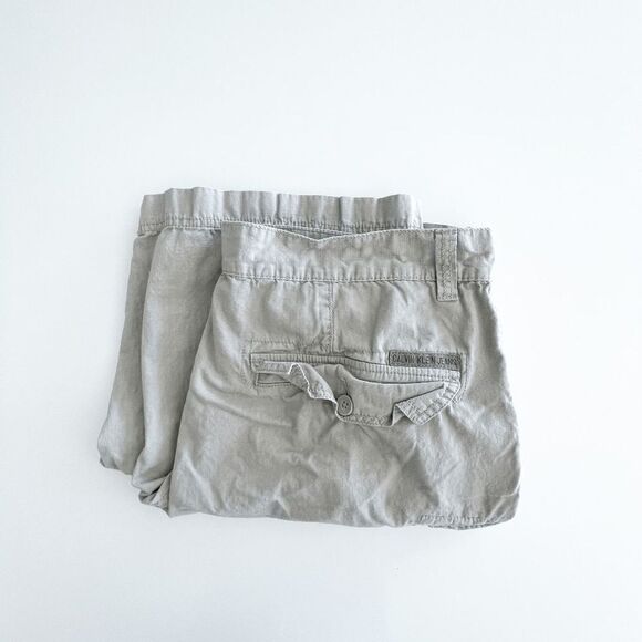 Calvin Klean Jeans Mens Casual Chino Cargo Shorts Multiple Pockets Tan Size 38 - Picture 9 of 9